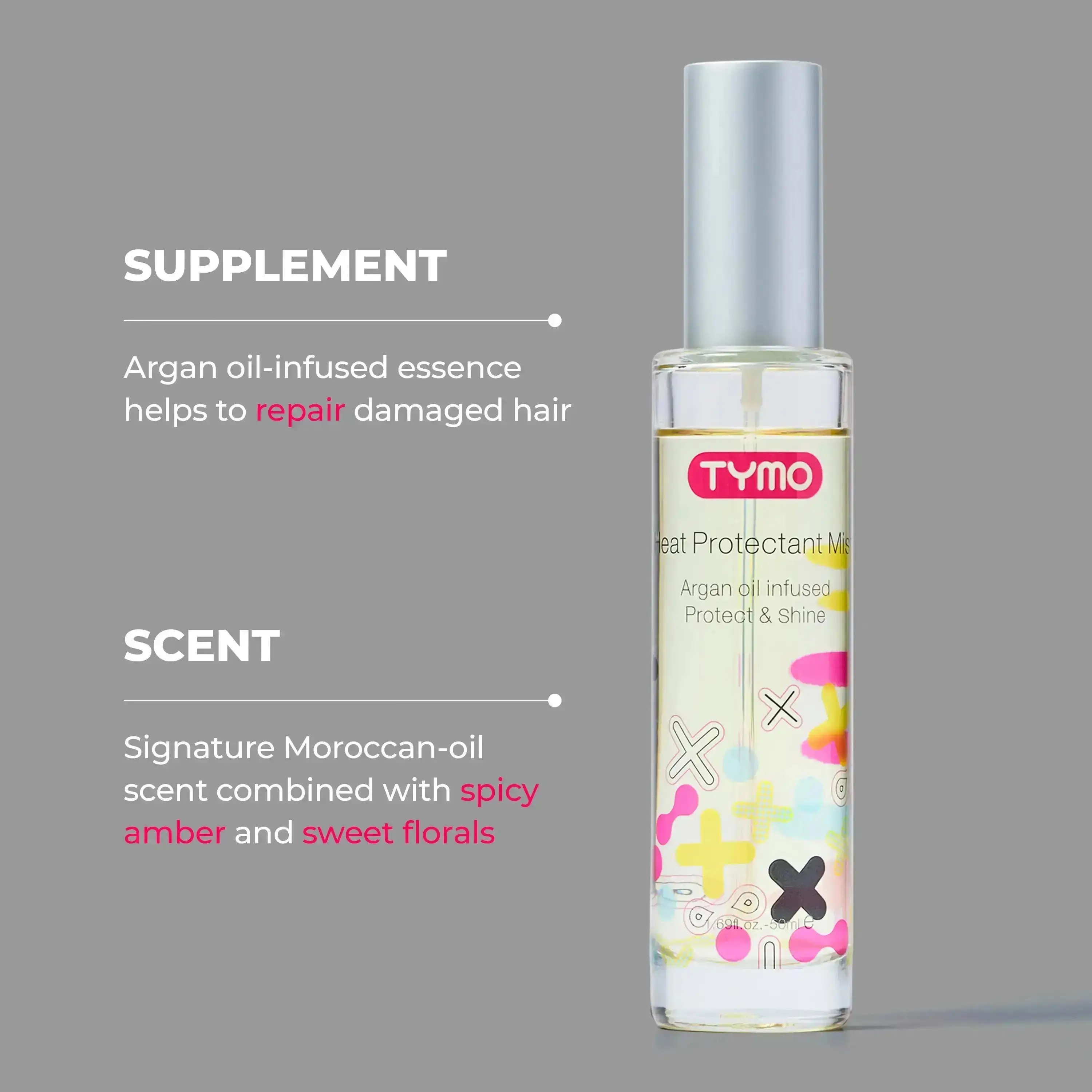 TYMO Heat Protectant Spray (Veganic) - Image 3